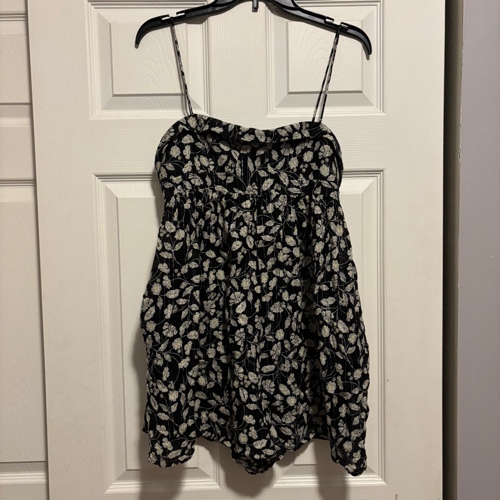 Zara Black and White Medium Romper